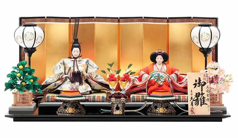 雛人形 久月 ひな人形 雛 平飾り 親王飾り 三宅玄祥作 御雛 正絹 京九