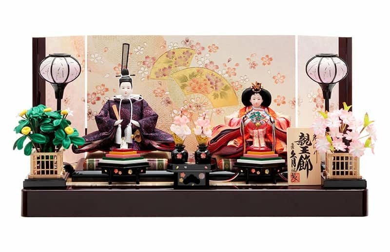 雛人形 久月 ひな人形 雛 平飾り 親王飾り 光園作 小三五親王 久月
