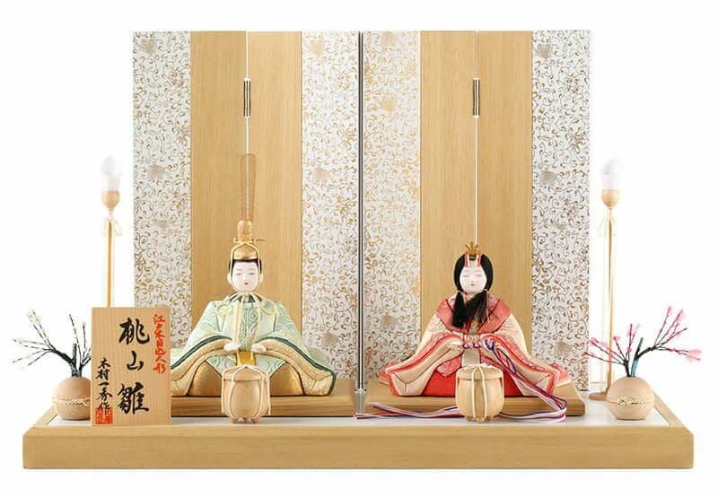 雛人形 コンパクト 一秀 ひな人形 木目込人形飾り 平飾り 親王飾り