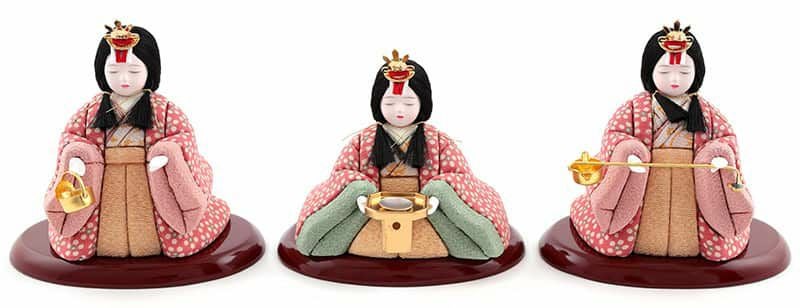 雛人形 コンパクト 一秀 ひな人形 木目込人形飾り 官女単品 木村一秀作