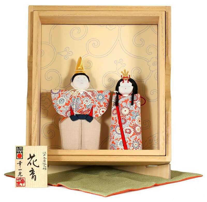 雛人形 コンパクト 幸一光 ひな人形 木目込人形飾り 収納飾り 親王飾り