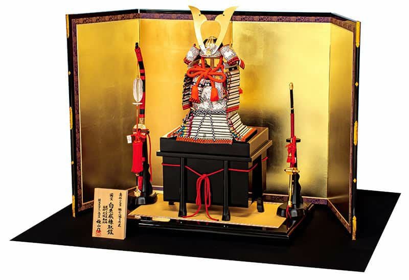 五月人形 豊久 鎧平飾り 鎧飾り 鈴甲子雄山作 櫛引八幡宮所蔵 五月人形 豊久 鎧平飾り 鎧飾り 鈴甲子雄山作 櫛引八幡宮所蔵