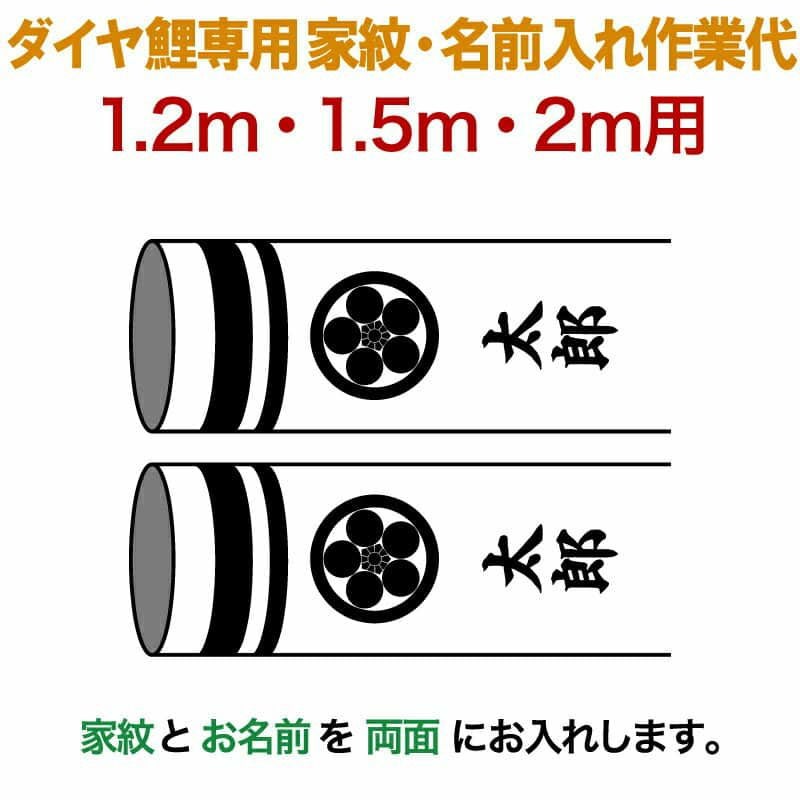 鯉のぼり・専用家紋・お名前入れ | 人形屋ホンポ本店