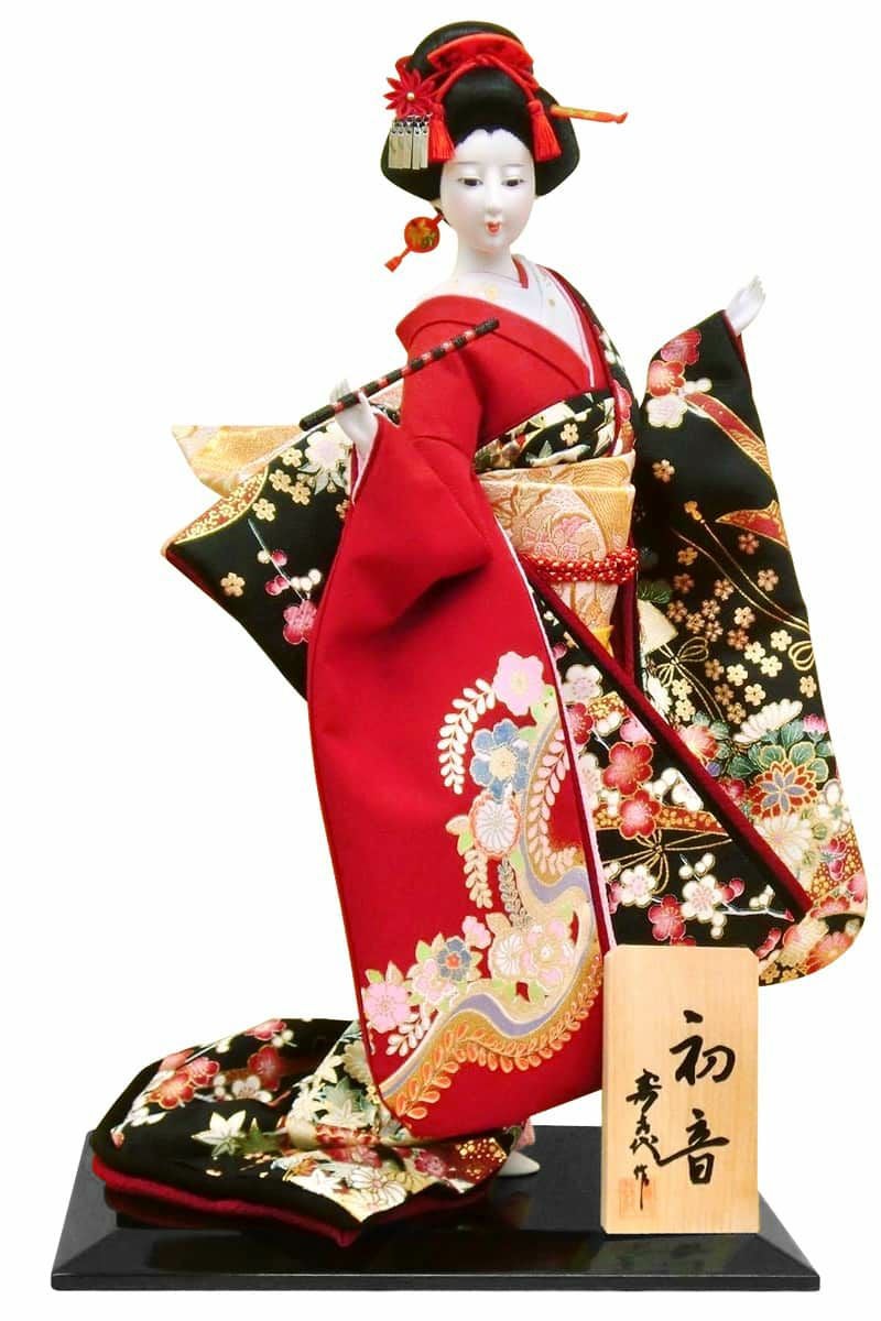 尾山人形　加賀友禅　和風着物美人　佳麗　寿美礼 作　箱入り（未使用）保管品 楽天市場】日本人形 久月監製 山崎巧絢作 尾山人形 美麗 流水桜 赤P