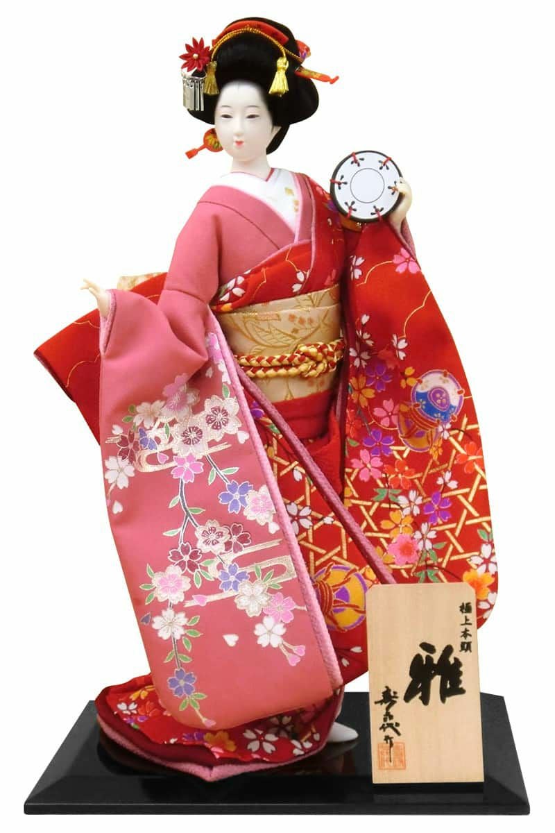 早い物勝ち‼️　尾山人形　寿森代作 日本人形 尾山人形 人形単品 寿喜代作 極上本頭 雅 正絹 片袖金彩 8号