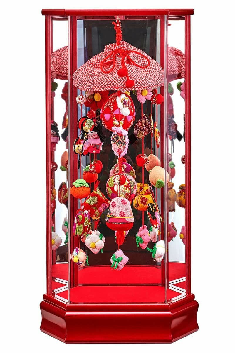 【つるし雛】リバティ 年中飾れる ハンドメイド ひな祭り つるし飾り|ケース付き 雛人形 コンパクト ひな人形 ケース飾り つるし飾り つるし雛 藤翁作