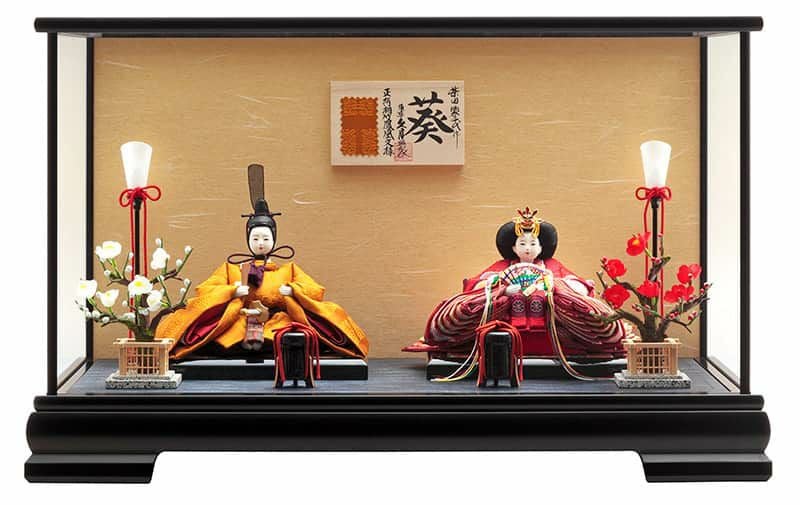✨美品✨雛人形 久月 ひな人形 ガラスケース飾り 親王飾り 柴田家千代作 雛人形 久月 ひな人形 雛 ケース飾り 親王飾り 柴田家千代作 葵 正絹