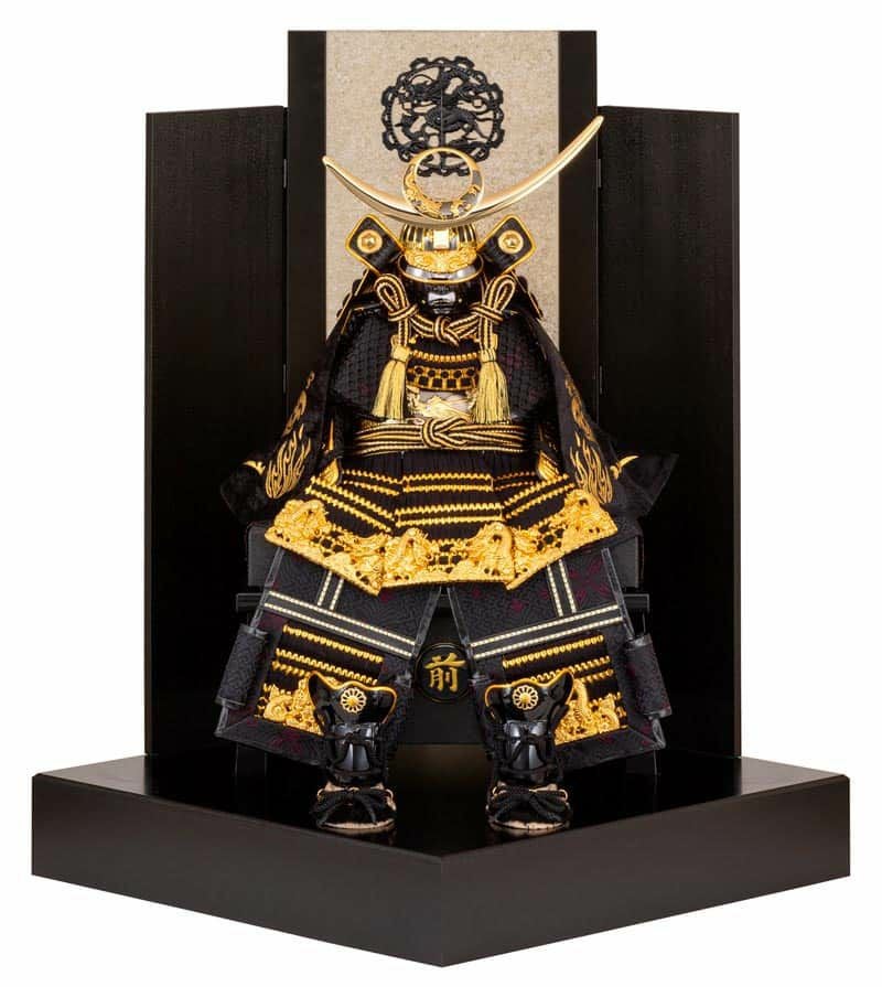 五月人形 吉徳 上杉謙信 鎧平飾り 鎧飾り 縁起甲冑 覇気 黒絲縅 7号
