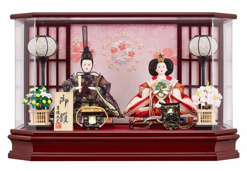 吉徳大光　衣装着ケース入り 雛人形 三五親王飾り ひな人形 新品 展示品 御雛 雛人形 吉徳大光 ひな人形 雛 ケース飾り 親王飾り 御雛 金襴 三五親王
