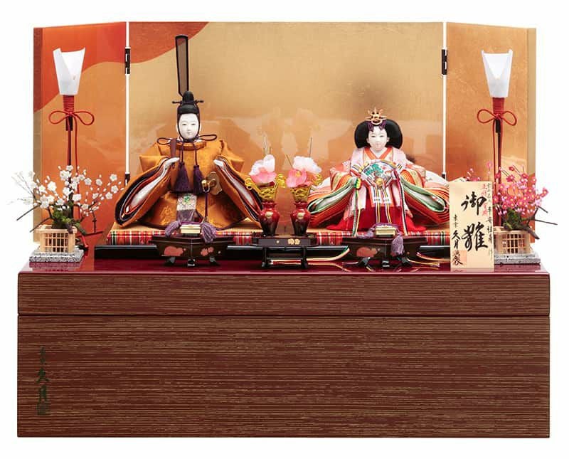 雛人形ひな人形 雛 コンパクト収納飾り 親王飾り 彦左衛門監修 Amazon.co.jp: 人形屋ホンポ 雛人形ひな人形 コンパクト収納飾り 親王