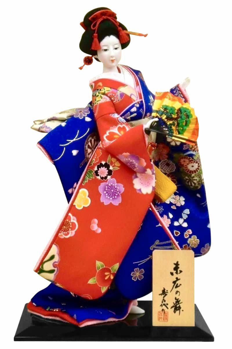 日本人形 尾山人形 人形単品 寿喜代作 末広の舞 友禅 10号 【2026年度