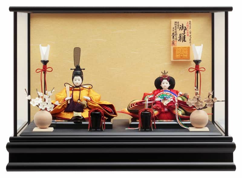 雛人形 コンパクト 久月 ひな人形 ケース飾り 親王飾り 二世光匠作